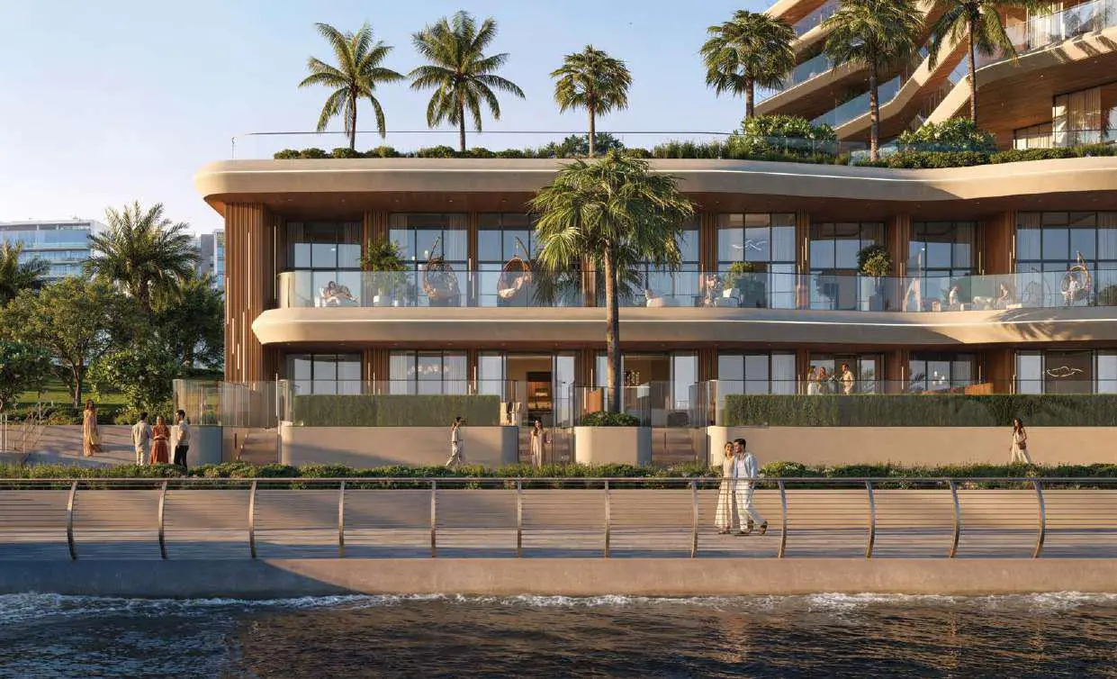 Rooftop infinity pool deck and sky lounge architecture at Bab Al Qasr Residence 51 in Al Raha Beach Abu Dhabi.