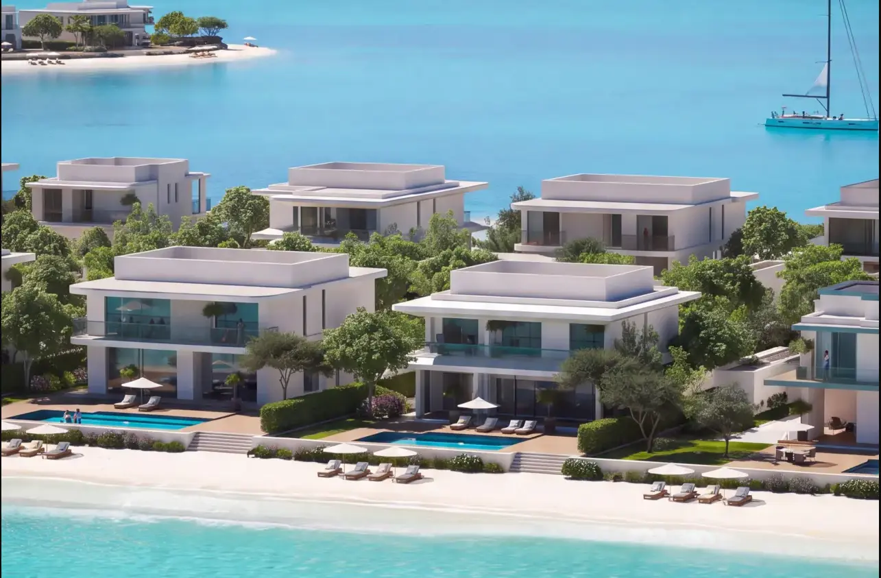Interactive master plan overview showing berths and residences across Ramhan Marina Residences project on Ramhan Island..PNG