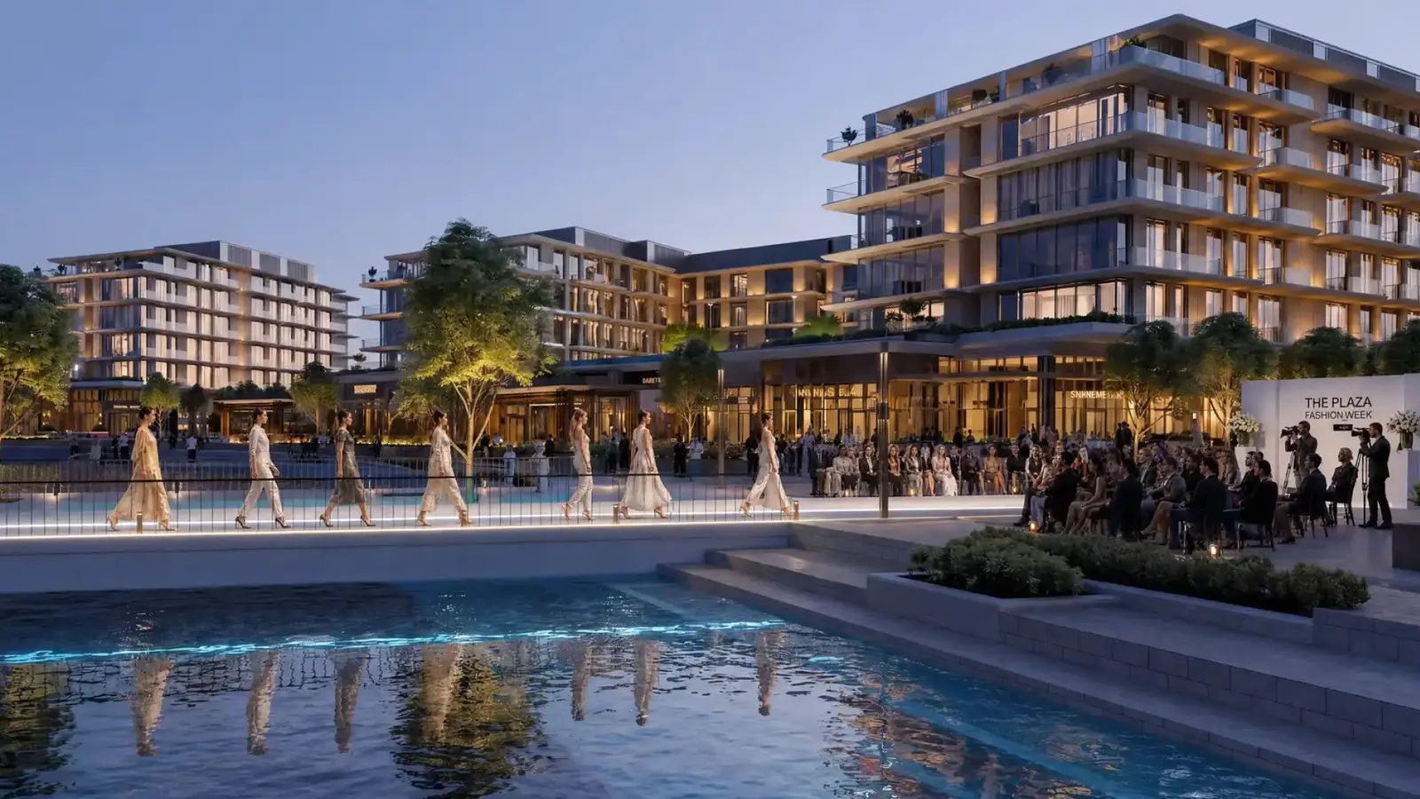 Modern waterfront exterior architecture of Ramhan Marina Residences on Ramhan Island Abu Dhabi near the yacht berths..jpg