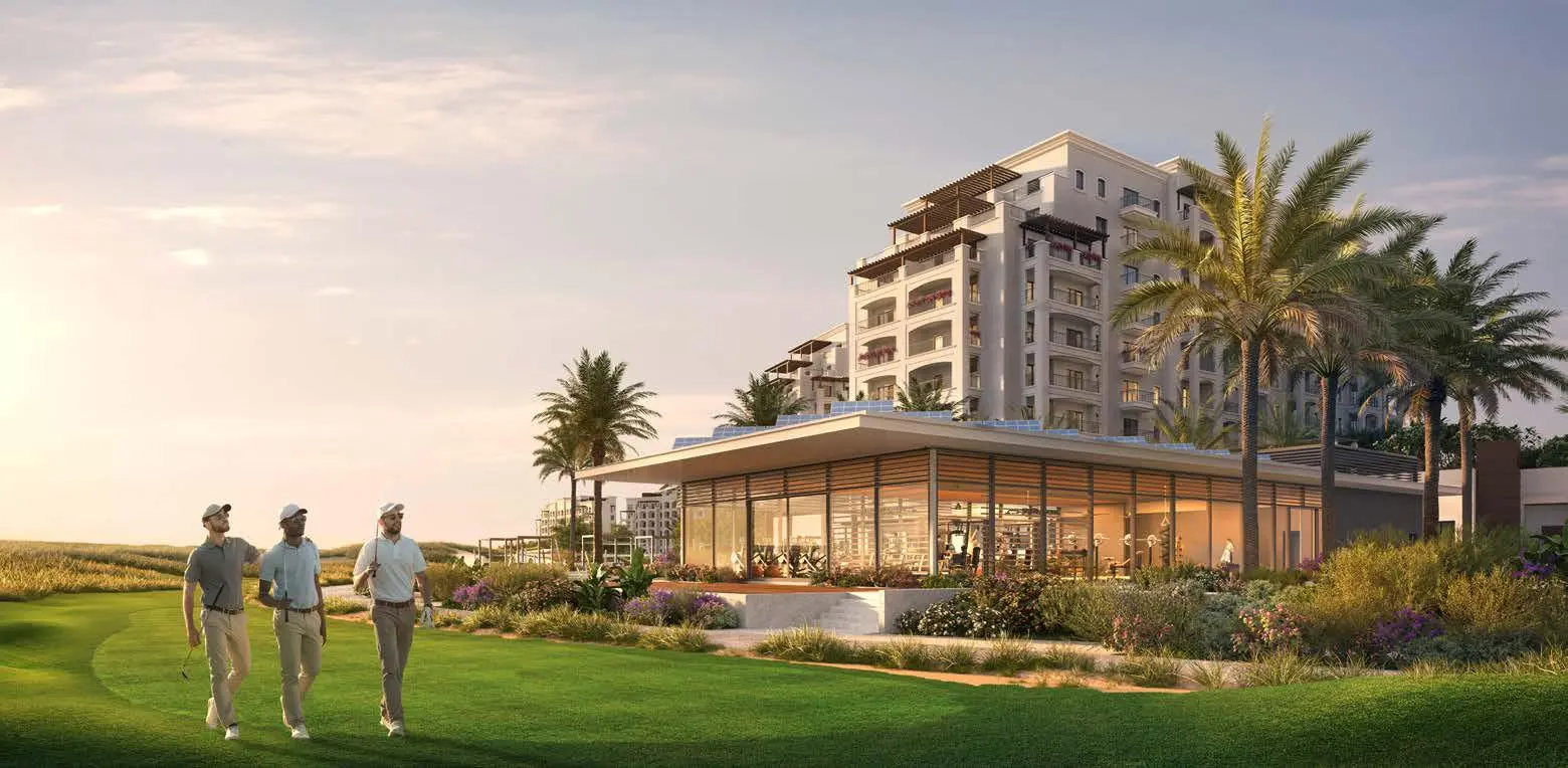 2. Low-rise modern architecture of Souq Furnished Apartments Yas Golf Collection Yas Island Abu Dhabi by Aldar Properties..jpg