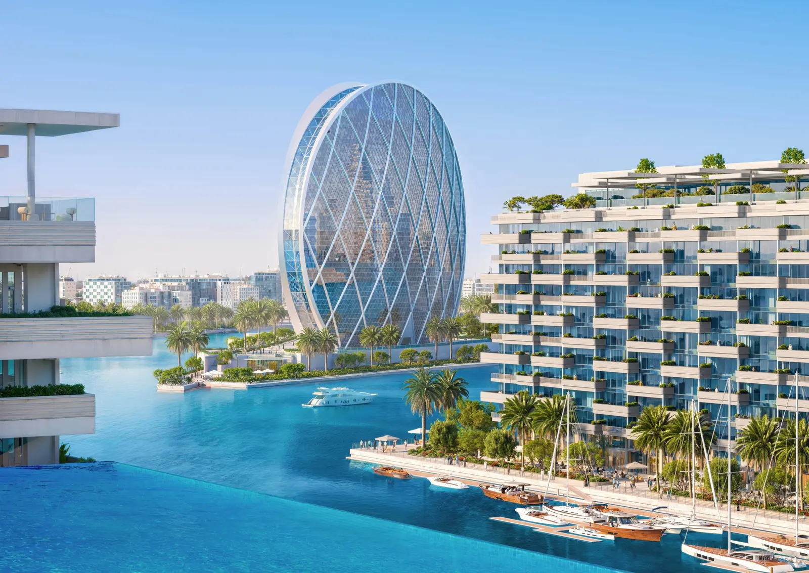Modern building design of Juman 2 Abu Dhabi blending urban architecture with coastal elegance.png