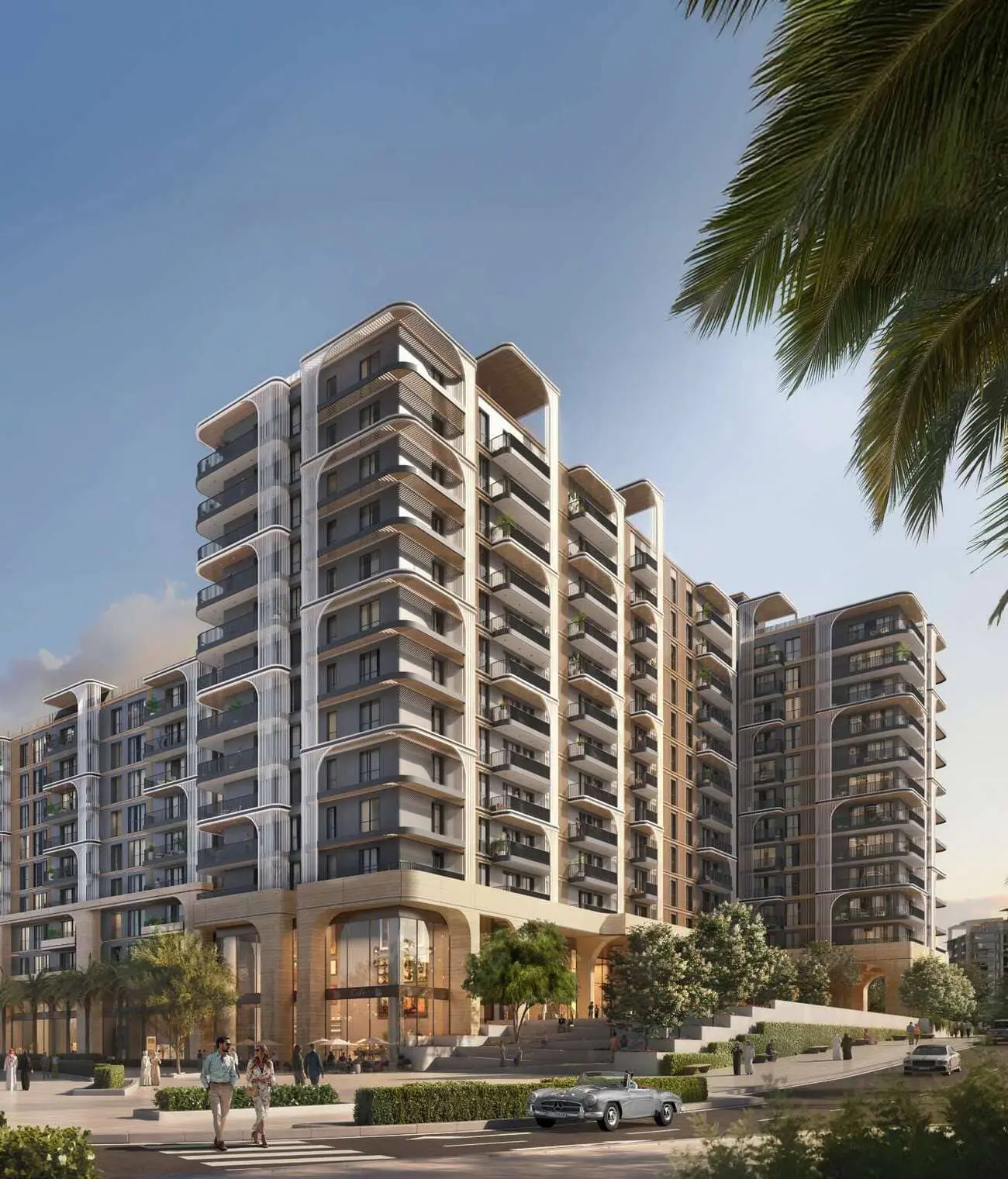 Manarat Living III on Saadiyat Island, Abu Dhabi showcasing contemporary residential architecture and premium urban living.