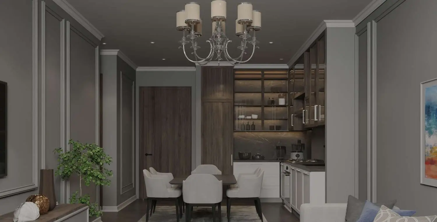 Sophisticated bedroom interior at Ville 11 Masdar City Abu Dhabi showcasing luxury living, comfort, and contemporary aesthetics.