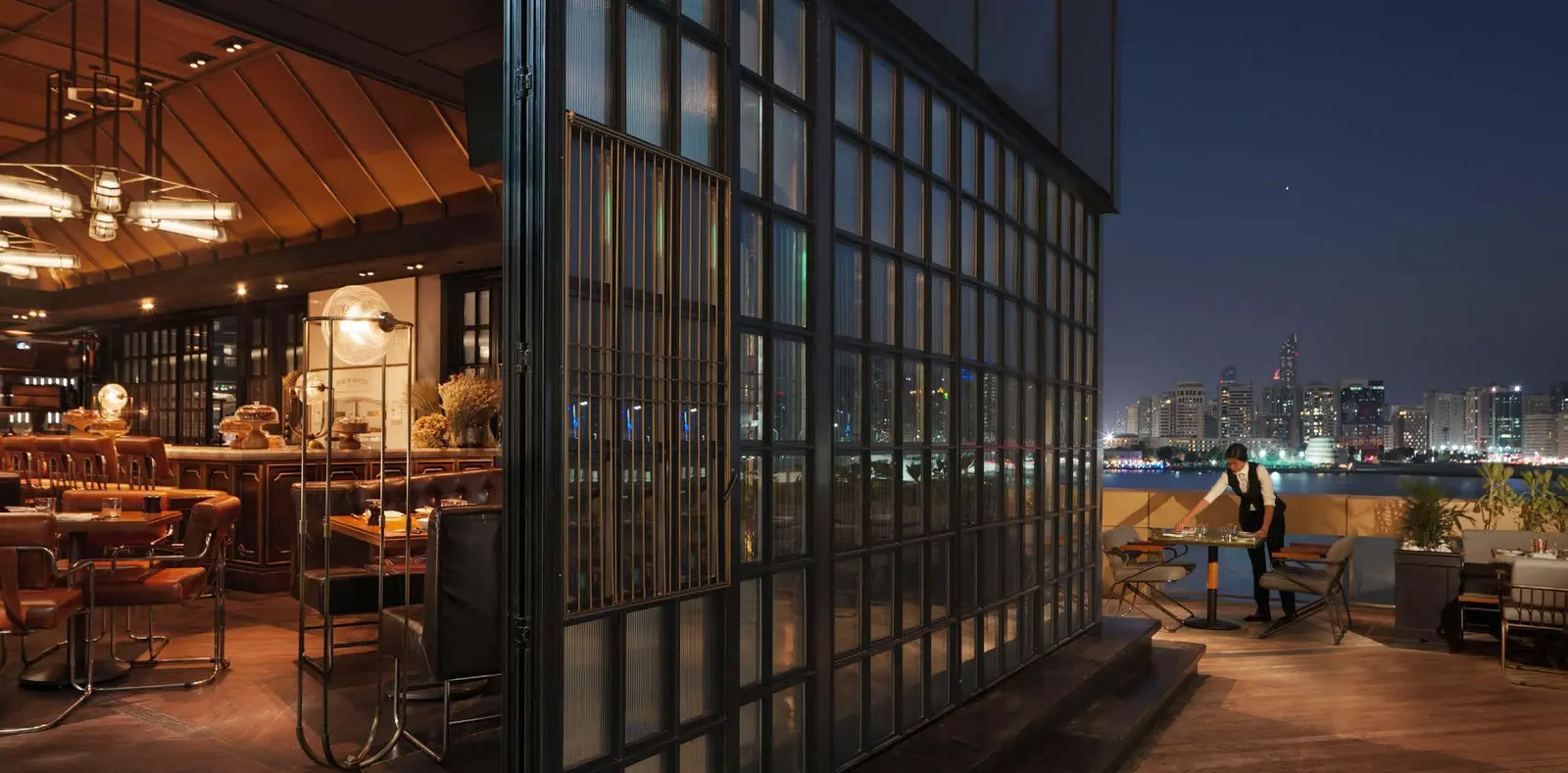 Hotel façade inspired by souk textiles at Four Seasons Hotel Abu Dhabi modern architectural design on Al Maryah Island.jpg