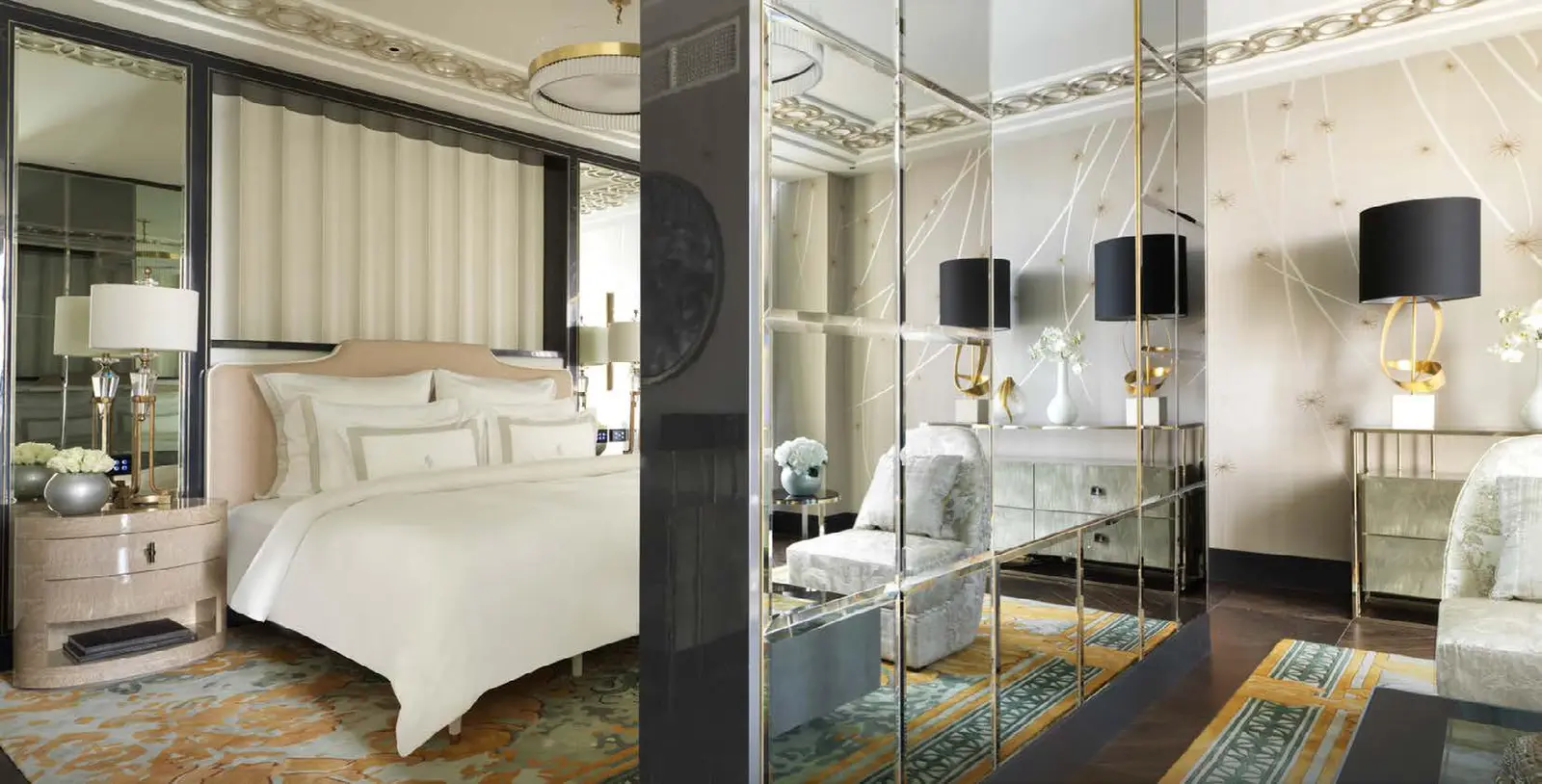 Elegant Bedroom Stylearea in Four Seasons residence showcasing sophisticated lighting and Arabic design touches.jpg