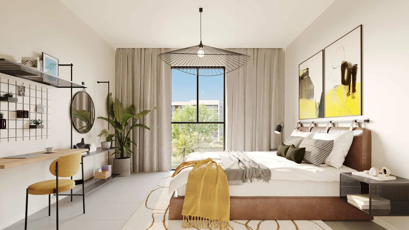 Premium apartment interior at C‑3 Gardens Saadiyat Island Abu Dhabi highlighting refined materials and elegant finishes