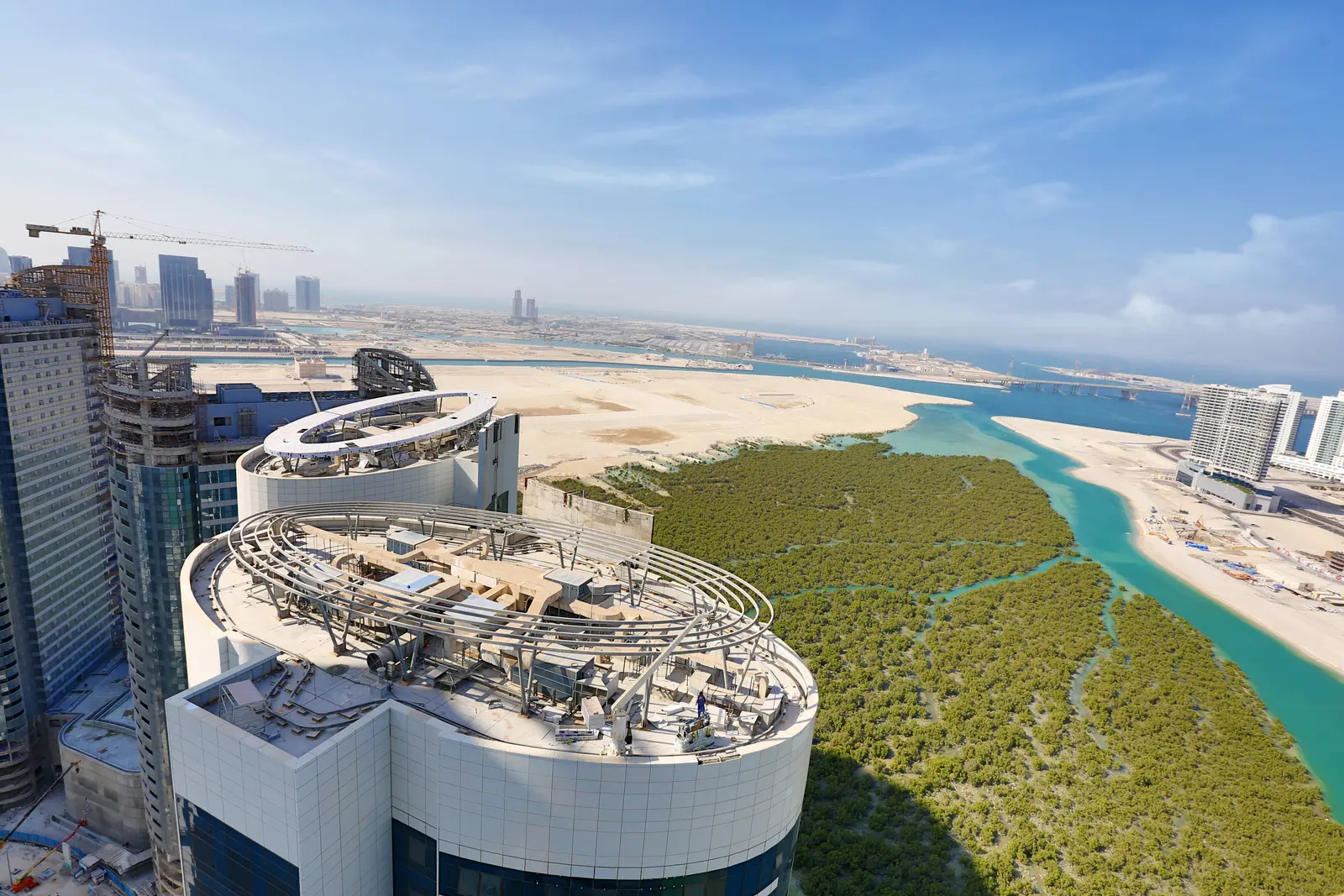 Modern exterior view of Hydra Avenue Abu Dhabi featuring premium apartment towers in the City of Lights